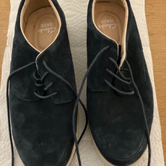 Clarks Blue Suede Shoes